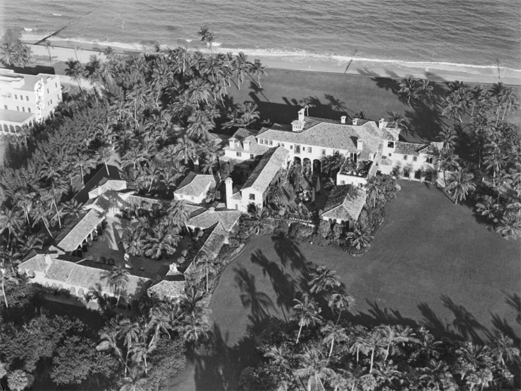 1933 Aerial photo of El Mirasol