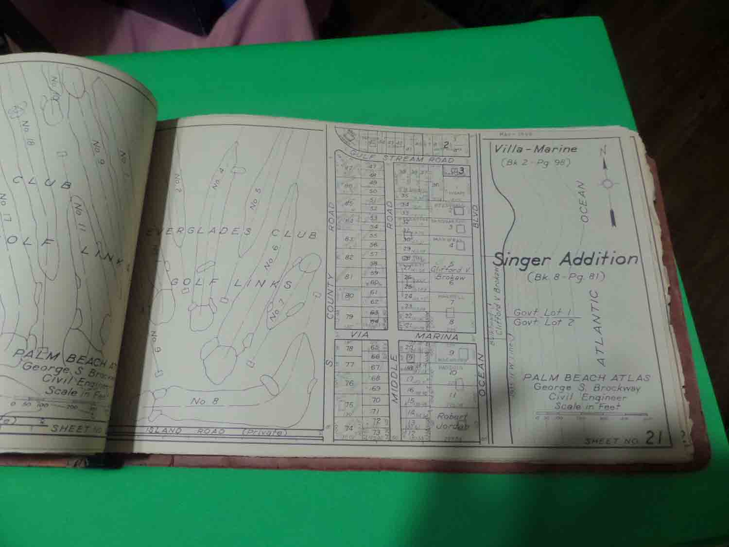 atlas in binder open